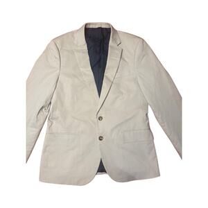 J Crew Thompson Cotton Sport Coat Blazer 40S Mens Beige Jacket Two Button Suit